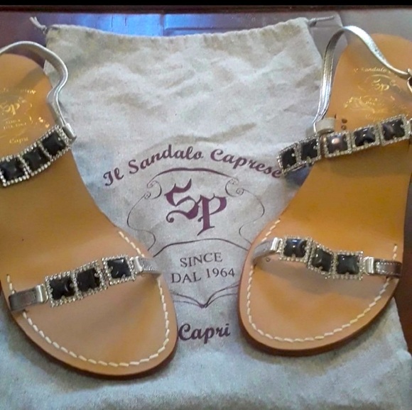 IL SANDALO CAPRESE Italian handmade sandals/wedges European size 39 (US38 /38.5) - Picture 3 of 6